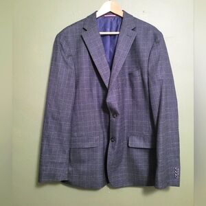 Tommy Hilfiger Plaid Sport Coat – Men's 46R